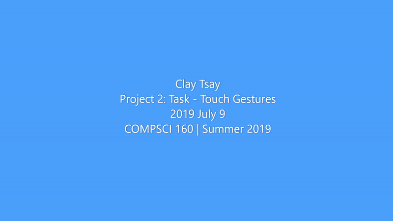 Touch gestures demo